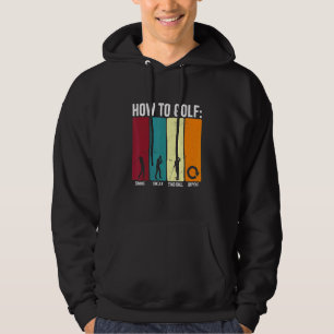 Lustig, wie man Golf schwingt, flucht, wiederholt Hoodie