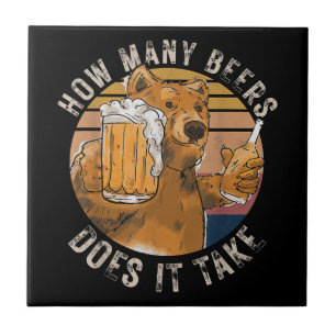 Lustig wie viele Bier braucht man Fliese