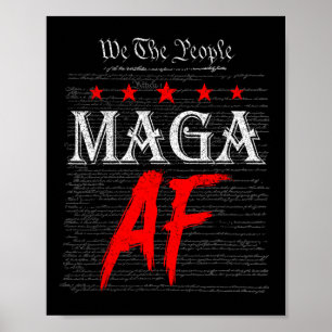 Lustig Wir Das Volk Mega Af Us Flagge Wir Das Volk Poster