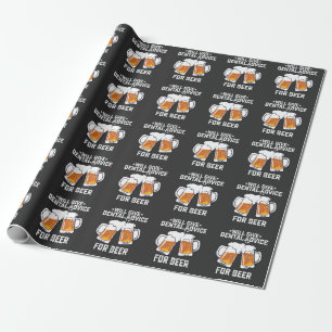 Lustig wird Zahnarztberatung für Bier geben Geschenkpapier