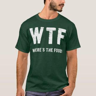 Lustig WTF Wo ist sie Essen retro T-Shirt