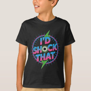 Lustig würde ich diesen Zitat elektrischen Humor P T-Shirt