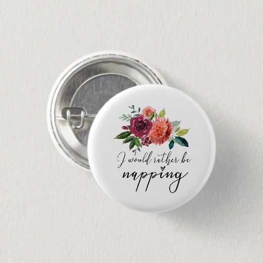 Lustig würde ich eher Nickerchen machender Knopf Button (Vorne & Hinten)