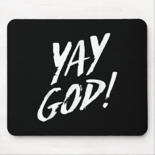 Lustig Yay Gott Grafik Jesus Christliche Religion Mousepad