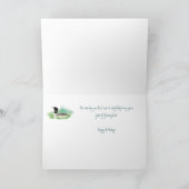 Lustig, zu Ehren Ihres Geburtstages, Loon fischend Karte (Innenseite)