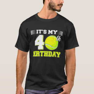 Lustig zum 40. Geburtstag Tennis Fan 40 Jahre T-Shirt