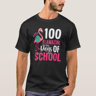 Lustige 100 Flamazing Tage der Schule Flamingo 100 T-Shirt