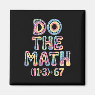 Lustige 100-Tage-Schul-Math-Gleichung Rechne die M Magnet