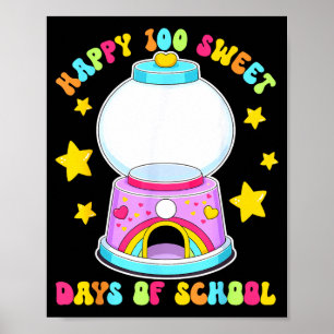 Lustige 100 Tage Schule Kaugummiautomat leer DIY Poster