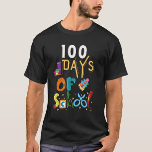 Lustige 100 Tage Schule Lehrer Kinder Jungen Glück T-Shirt