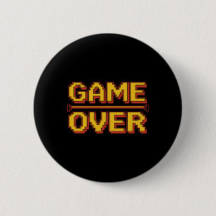 Lustige 1980er Nostalgie Arcade-Spieler Retro-Vide Button