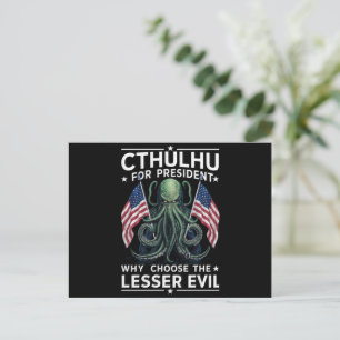 Lustige 2024 Wahlen Cthulhu Für Präsident Postkarte