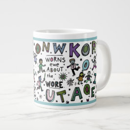 Lustige 20oz-Tasse: Know Won Worns Ewe Jumbo-Tasse