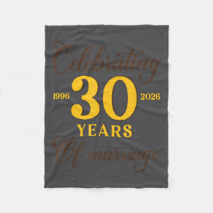 Lustige 30 Jahre Ehe 1996 30. Hochzeitstag Fleecedecke