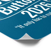 Lustige 365 Buttons Meme Poster (Ecke)