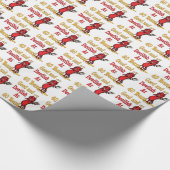 Lustige 40. Geburtstags-Geschenke Geschenkpapier (Ecke)