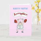 Lustige 40. Geburtstags-Karte Karte (Gelbe Blume)