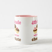 Lustige 4. Grad-Lehrer-Tasse Zweifarbige Tasse (Mittel)