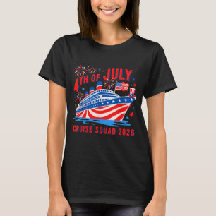 Lustige 4. Juli Kreuzfahrt Gruppe 2026 Sommer T-Shirt