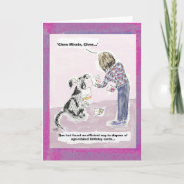 Lustige 50. Geburtstags-Cartoon-Gruß-Karte Karte