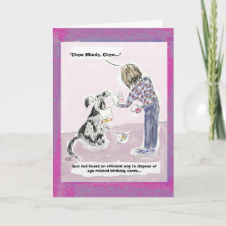 Lustige 50. Geburtstags-Cartoon-Gruß-Karte Karte