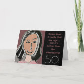 lustige 50. Geburtstagskarte Karte (Vorderseite)