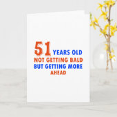 lustige 51 Jahre Geburtstag Karte (Gelbe Blume)