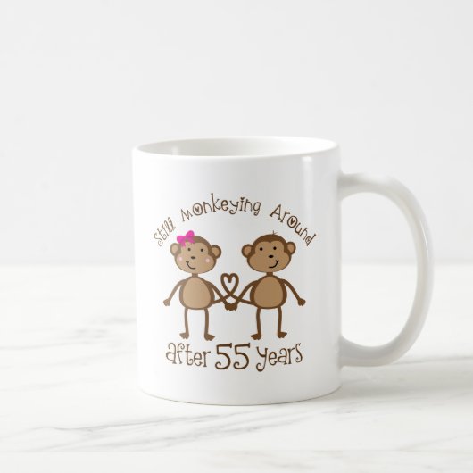 Lustige 55. Hochzeitstag-Geschenke Kaffeetasse (Rechts)