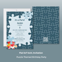 Lustige 5. Geburtstagsfeier mit Puzzle-Thema