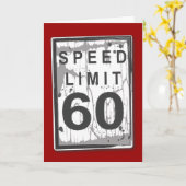 Lustige 60. karte (Gelbe Blume)