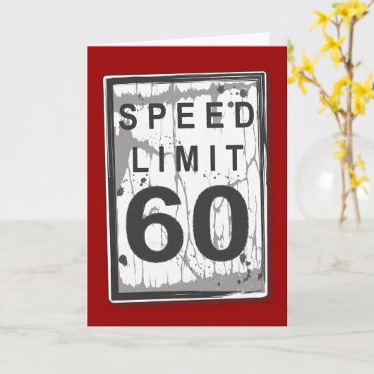 Lustige 60. karte (Gelbe Blume)