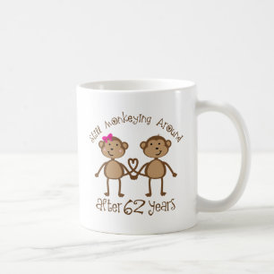 Lustige 62. Hochzeitstag-Geschenke Kaffeetasse