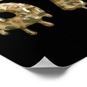 Lustige 67 Camo Drip Meme Six Seven Alpha Slang  Poster (Ecke)