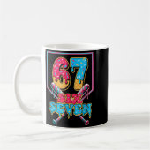 Lustige 67 Eis Drip Baseball Sechs Sieben Geschenk Kaffeetasse (Links)