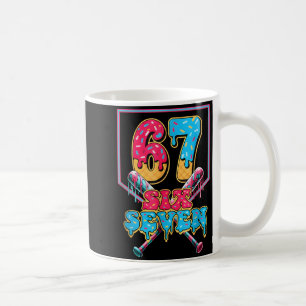 Lustige 67 Eis Drip Baseball Sechs Sieben Geschenk Kaffeetasse