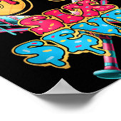 Lustige 67 Eis Drip Baseball Sechs Sieben Geschenk Poster (Ecke)