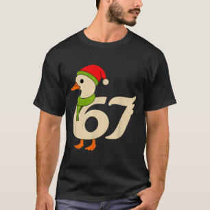 Lustige 67 Gans Weihnachten 6 7 Meme Ente Santa Hu T-Shirt