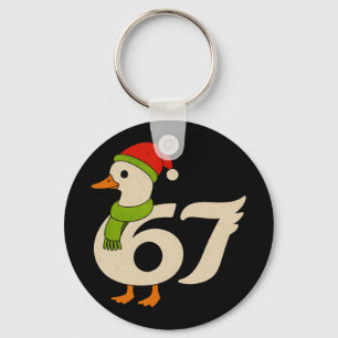 Lustige 67 Gans Weihnachten 6 7 Meme Ente Weihnach Schlüsselanhänger