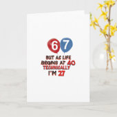 lustige 67. Geburtstagsentwürfe Karte (Gelbe Blume)