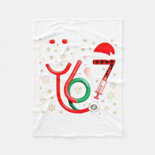 Lustige 67 Meme Krankenschwester Six Seven Nursing Fleecedecke (Vorderseite)
