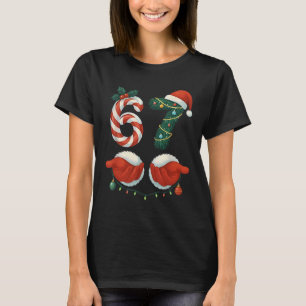 Lustige 67 Meme Santa Hand Weihnachten Pyjama Männ T-Shirt