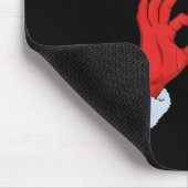Lustige 67 Meme Santa Hände Geste Six Seven Slang Mousepad (Ecke)