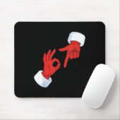 Lustige 67 Meme Santa Hände Geste Six Seven Slang Mousepad (Mit Mouse)