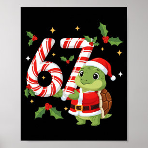 Lustige 67 Meme Schildkröte Weihnachten Pjm Männer Poster