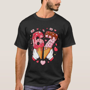 Lustige 67 Meme Six Seven Eis Passende Paare T-Shirt