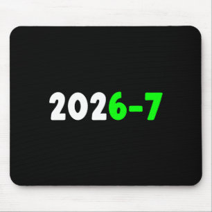 Lustige 67 Neujahr 2026 Grafik Mousepad