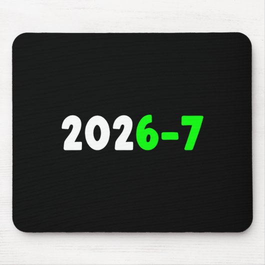 Lustige 67 Neujahr 2026 Grafik Mousepad (Vorne)