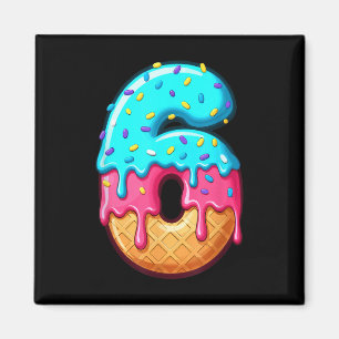 Lustige 67 Nummer 6 Eis-Drip-Meme-Matching-Gro Magnet