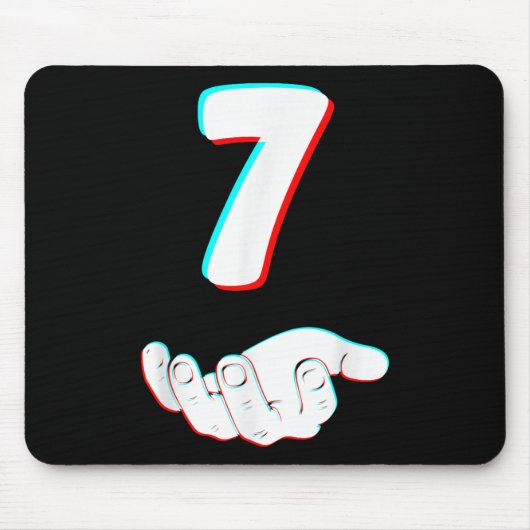 Lustige 67 Sechs Sieben Meme-Paar passende Hallowe Mousepad (Vorne)