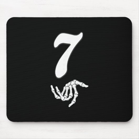 Lustige 67 Sechs Sieben Meme Paar passende Hallowe Mousepad (Vorne)